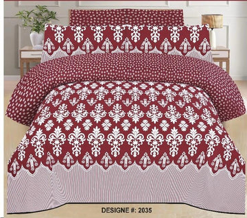 PC Cotton Bedsheet Set – Quality 7666 (3 PCS)