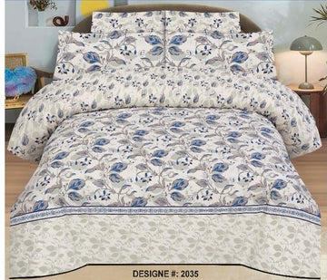 PC Cotton Bedsheet Set – Quality 7666 (3 PCS)