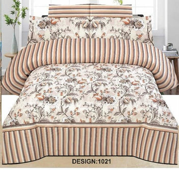 PC Cotton Bedsheet Set – Quality 7666 (3 PCS)