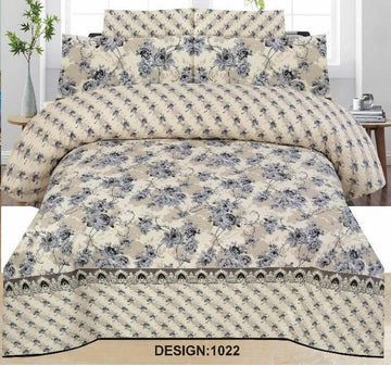 PC Cotton Bedsheet Set – Quality 7666 (3 PCS)