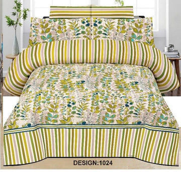 PC Cotton Bedsheet Set – Quality 7666 (3 PCS)