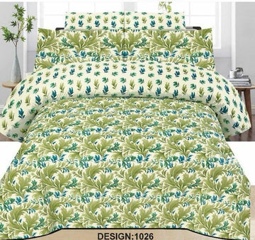 PC Cotton Bedsheet Set – Quality 7666 (3 PCS)