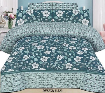 PC Cotton Bedsheet Set – Quality 7666 (3 PCS)