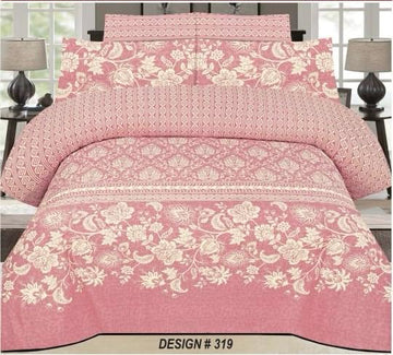 PC Cotton Bedsheet Set – Quality 7666 (3 PCS)