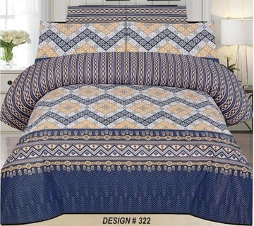 PC Cotton Bedsheet Set – Quality 7666 (3 PCS)