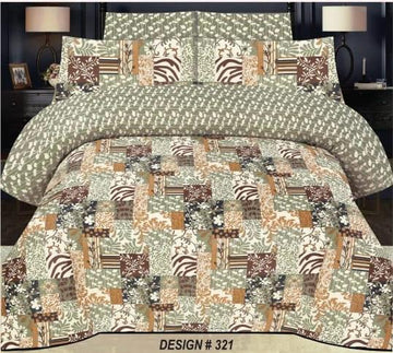 PC Cotton Bedsheet Set – Quality 7666 (3 PCS