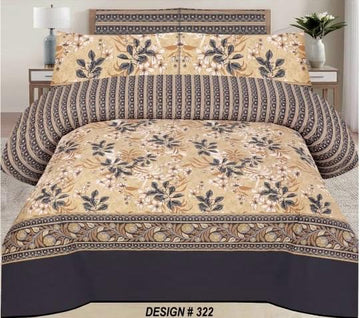 PC Cotton Bedsheet Set – Quality 7666 (3 PCS)