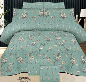 PC Cotton Bedsheet Set – Quality 7666 (3 PCS)