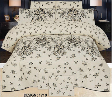 PC Cotton Bedsheet Set – Quality 7666 (3 PCS